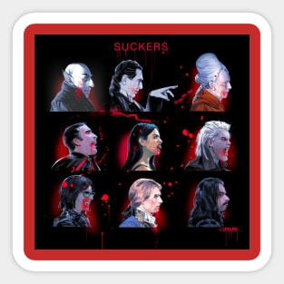 Vampires Technicolor Raincoat Sticker